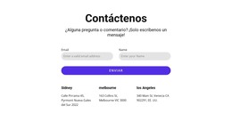 Nuestras Ubicaciones En Todo El Mundo: Plantilla De Página HTML