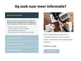 Multifunctionele HTML5-Sjabloon Voor Meer Informatie