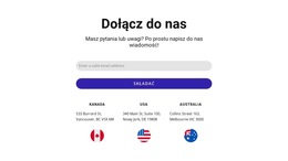 Dołącz Do Nas Blok Z Formularzem Kontaktowym I Flagami - Szablon Kreatora Stron Internetowych