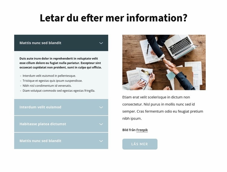 Mer information CSS -mall