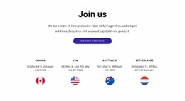 Join Us Today - Multi-Purpose Web Page Design