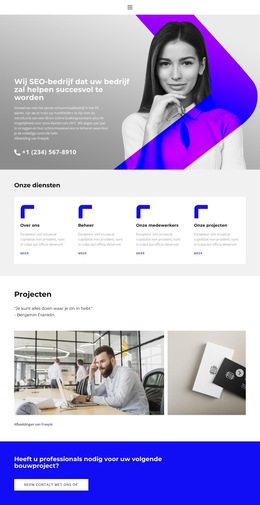 Promotie Algoritme - Sjabloon Voor Mobiele Website
