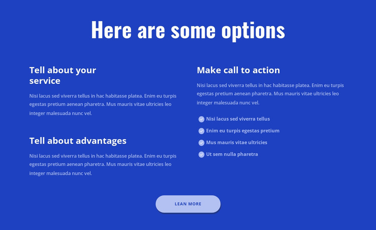 Here are some options Website Mockup