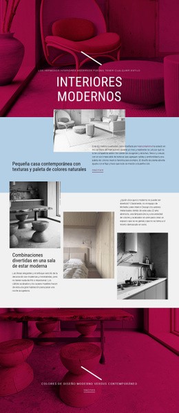 Interiores Modernos - Plantilla Gratuita