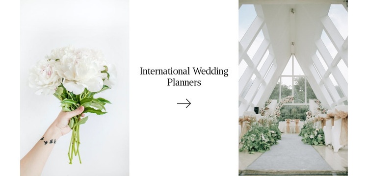 Wedding decorator Homepage Design