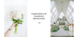 Design Do Site Para Decorador De Casamento