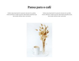Pausa Para Um Café Delicioso