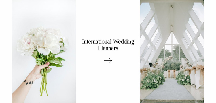 Wedding decorator Website Template