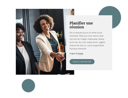 Planifier Une Réunion - Modèle De Page Web