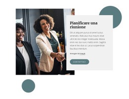 Organizza Una Riunione - Mockup Di Sito Web Personalizzato