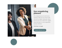 Plan Een Vergadering - Responsieve HTML-Sjabloon