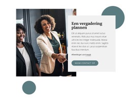 Plan Een Vergadering - HTML Builder Drag And Drop