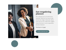 Plan Een Vergadering - Webpaginasjabloon