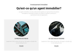 Agent Immobilier D'Entreprise - Modèle D'Une Page