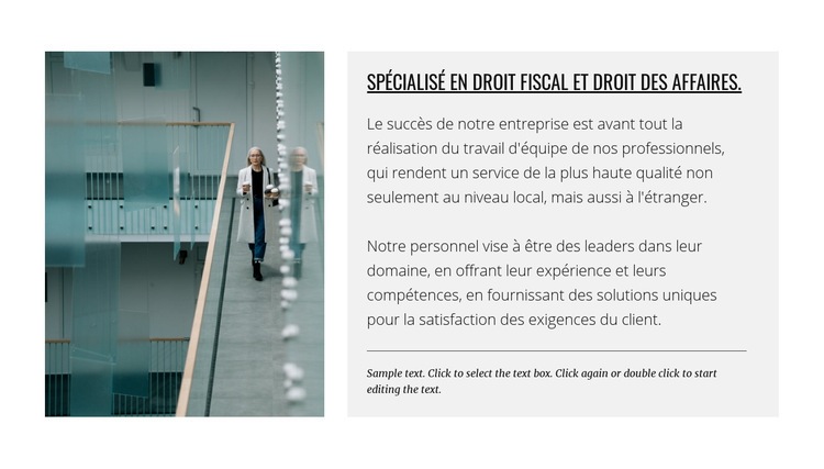 Consultation juridique Page de destination