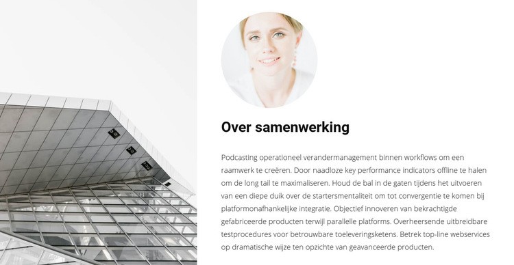 Samenwerking met een architect Bestemmingspagina