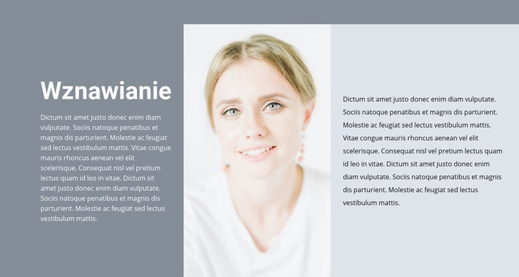 CV kosmetologa Makieta strony internetowej
