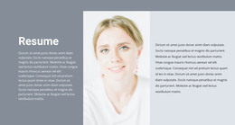 Cosmetologist'S Resume WordPress Theme