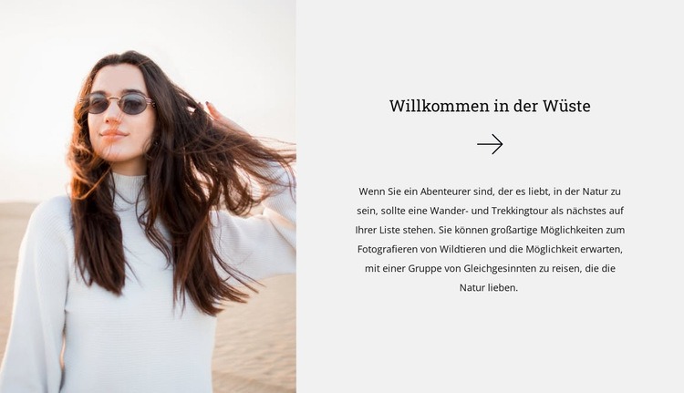 Wüstenführer Website design