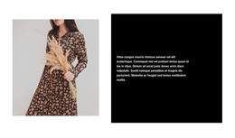 Trendy Dresses - One Page Template