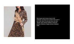 Divatos Ruhák - Egyoldalas Sablon