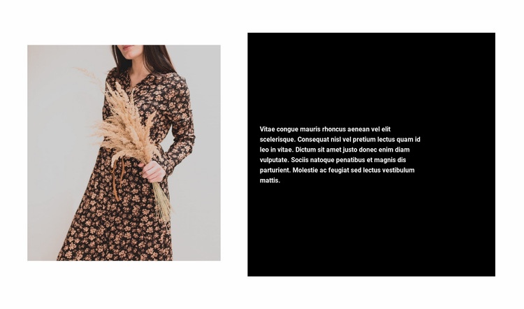 Trendy jurken Website ontwerp