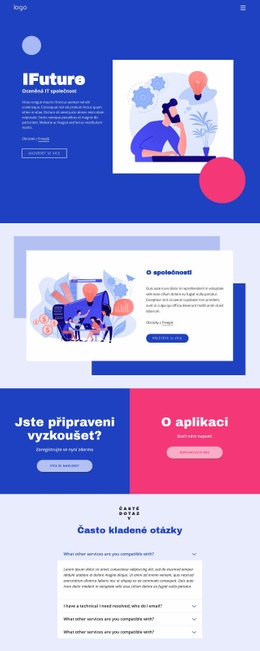 Prémiový Design Webových Stránek Pro IT Řešení A Marketing