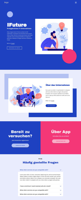IT-Lösungen Und Marketing – Fertiges Website-Design