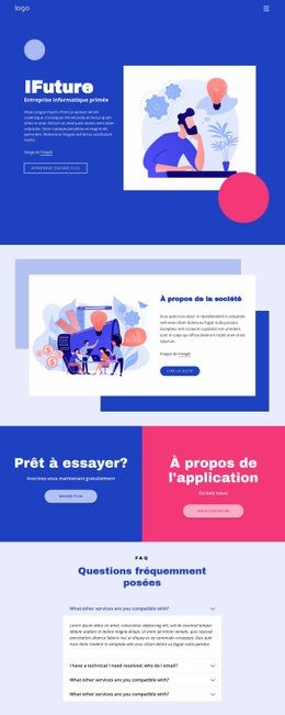 Conception De Site Web Premium Pour Solutions Informatiques Et Marketing