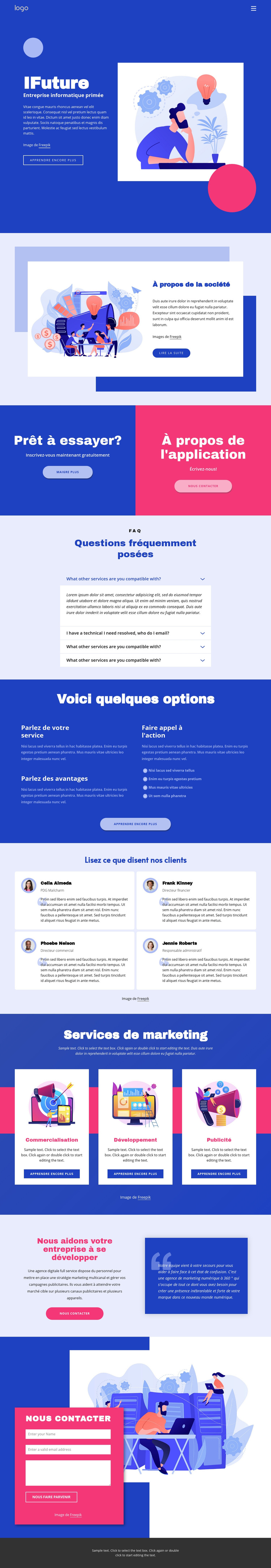 Solutions informatiques et marketing Thème WordPress