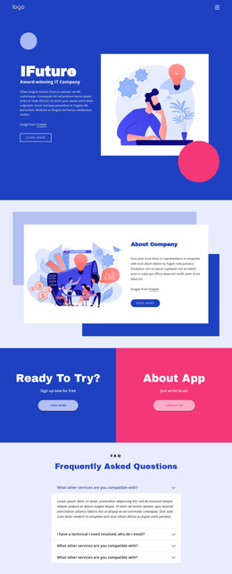 IT Solutions And Marketing Website Mockup