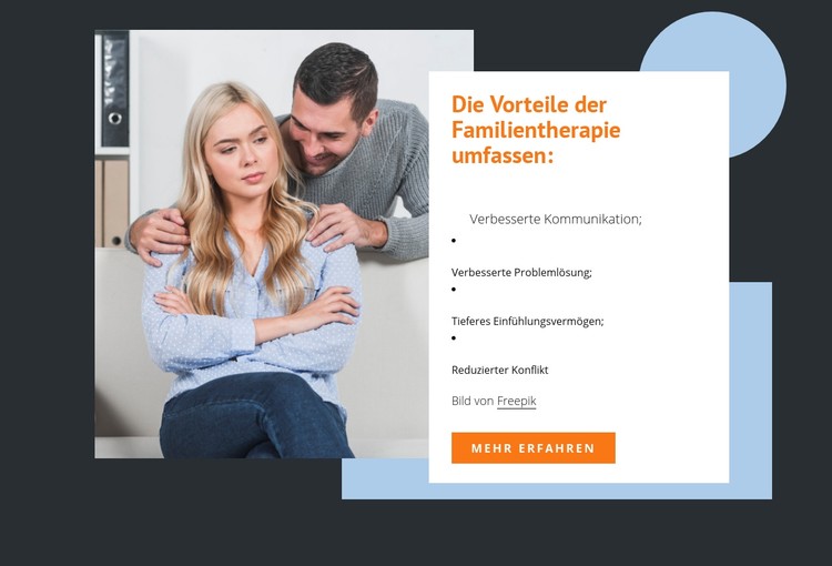 Die Vorteile der Familientherapie CSS-Vorlage