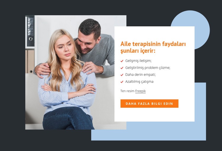 Aile terapisinin faydaları Açılış sayfası