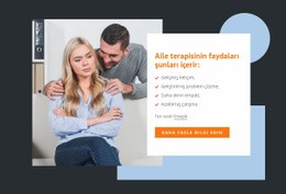 Aile Terapisinin Faydaları Için Kullanıma Hazır Site Tasarımı