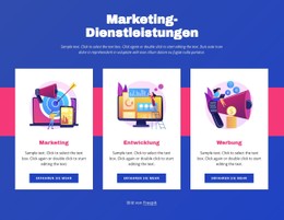 Marketing-Dienstleistungen