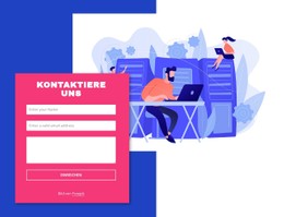 Kontaktformular Mit Bild Und Form CSS-Vorlage