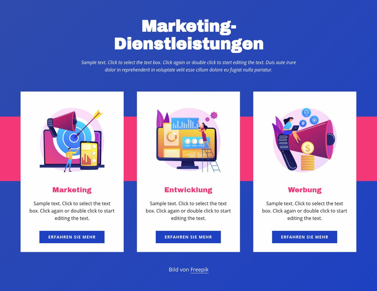 Marketing-Dienstleistungen Joomla Vorlage