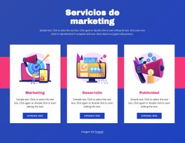 Servicios De Marketing - Plantilla De Una Página