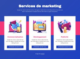 Services De Marketing – Modèles De Conception De Sites Web