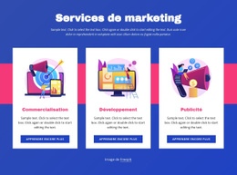Thème HTML5 Pour Services De Marketing