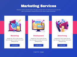 Marketing Services - HTML Page Template