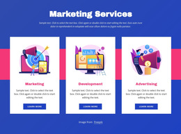 HTML5 Theme For Marketing Services