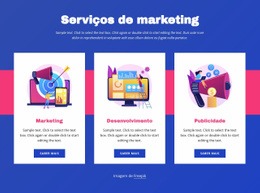 Design De Site Multifuncional Para Serviços De Marketing