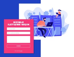 Resim Ve Şekil Içeren Iletişim Formu Için Sayfa Web Sitesi