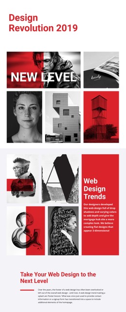 Revolution Of Designing Art CSS Layout Template