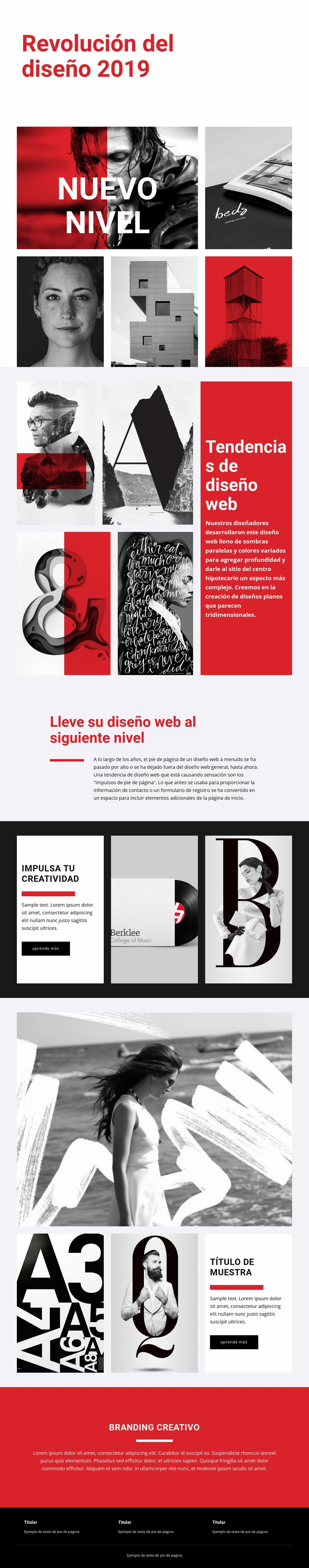 Revolución del diseño de arte Creador de sitios web HTML