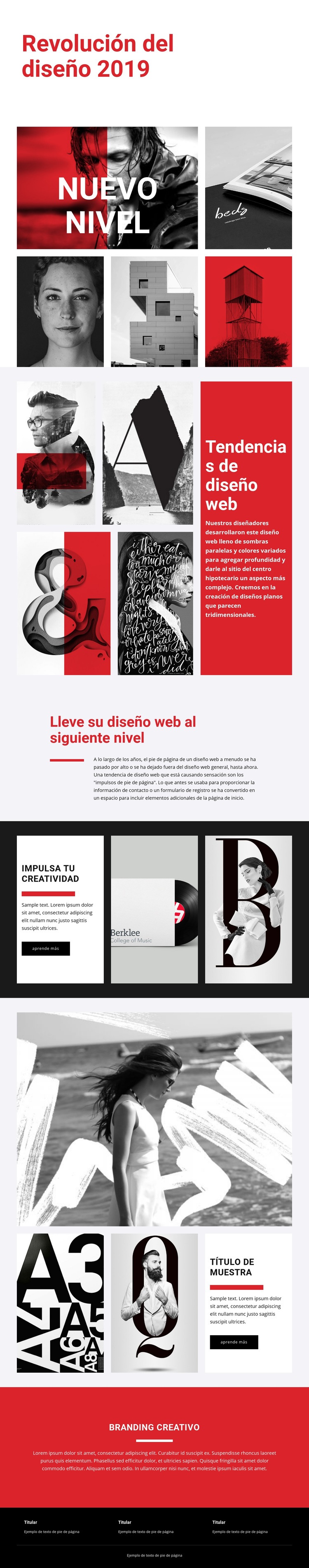 Revolución del diseño de arte Diseño de páginas web