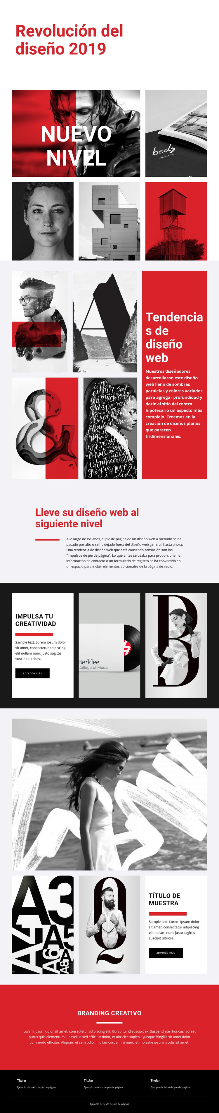 Revolución del diseño de arte Plantilla HTML