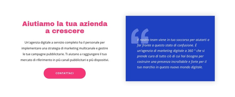 Citazione su sfondo e testo Mockup del sito web