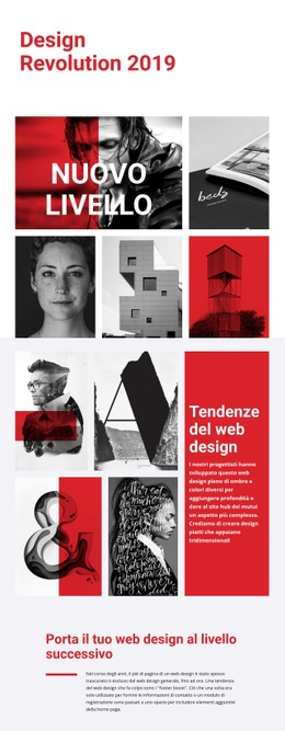 Tema HTML5 Per Rivoluzione Del Design Dell'Arte